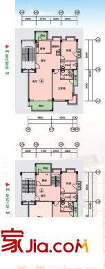 金沙澳錦名苑戶型圖帶露臺花園復(fù)式2 5室3廳3衛(wèi)1廚