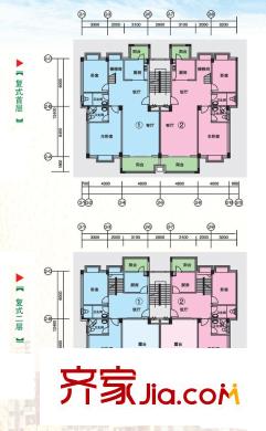 金沙澳錦名苑戶型圖露臺花園復(fù)式1 5室3廳3衛(wèi)1廚