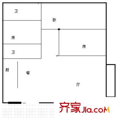 宏逸居 3室 戶型圖