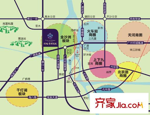 綠地香樹(shù)花城區(qū)位圖