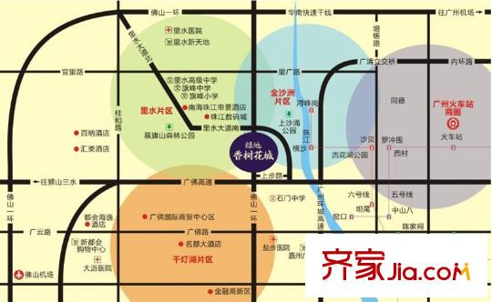綠地香樹(shù)花城區(qū)位圖