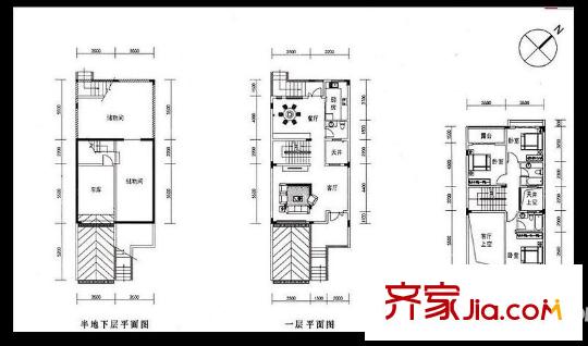 雅瑤綠洲聯(lián)排別墅V1-a 6室3廳4衛(wèi)1廚