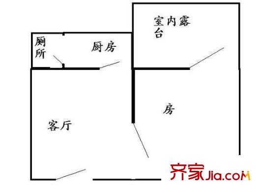 海逸盛世桃園戶型圖1室1廳 戶型圖 1室1廳1衛(wèi)1廚