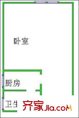 行仁里小區(qū) 1室 戶型圖
