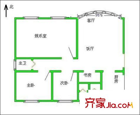 季華花園四期 4室 戶型圖