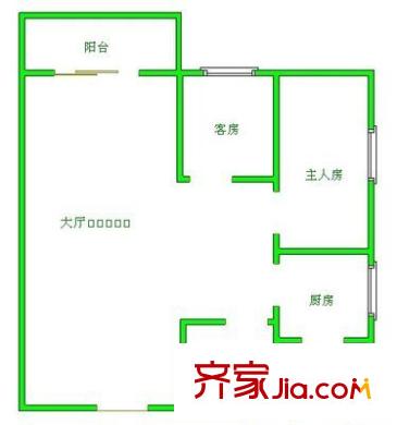 同華西路小區(qū)戶型圖2室1廳 戶型圖 2室1廳2衛(wèi)1廚