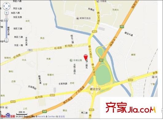 盛豐花園交通圖