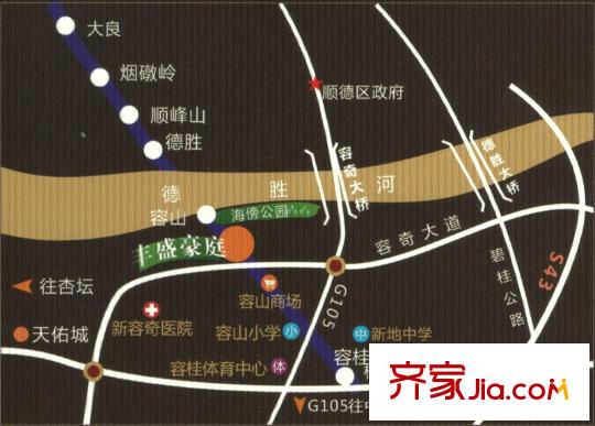 豐盛豪庭區(qū)位圖