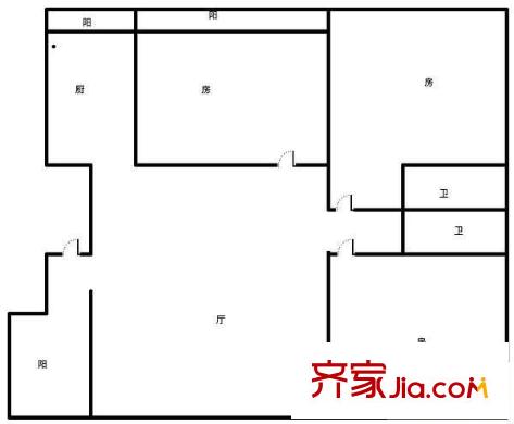 季華花園四期 3室 戶型圖