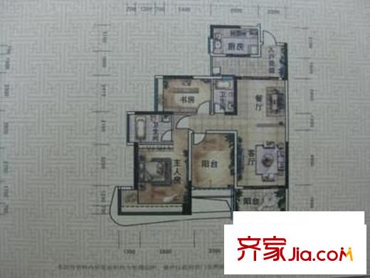 幸福樓 3室 戶型圖