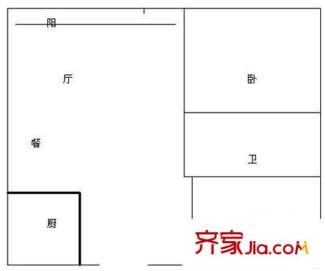 幸福樓 2室 戶型圖