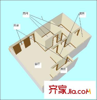 盈翠園 3室 戶型圖