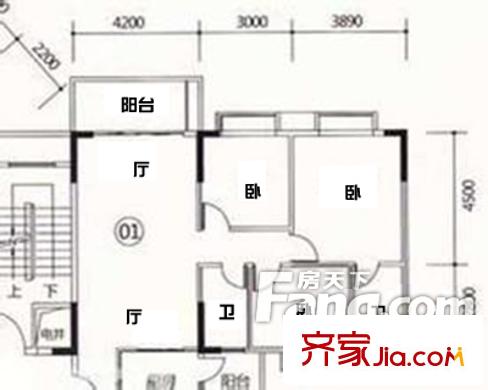寶信閣戶型圖3室2廳戶型圖 3室2廳2衛(wèi)1廚