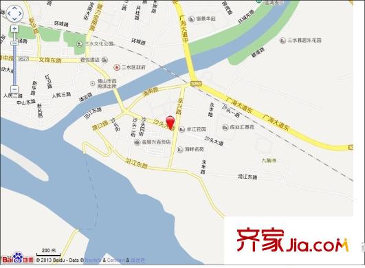 沙頭大道小區(qū)交通圖