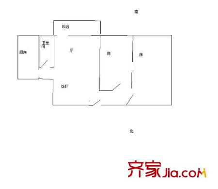 偉業(yè)樓 2室 戶型圖