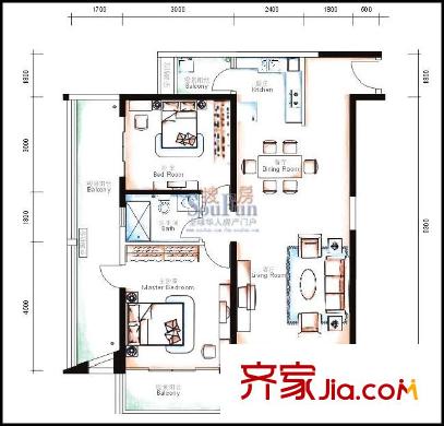 藍(lán)色海岸嘉譽(yù)藍(lán)灣戶型圖