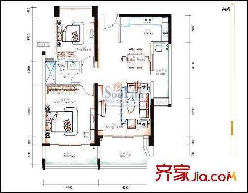 藍(lán)色海岸嘉譽(yù)藍(lán)灣戶型圖