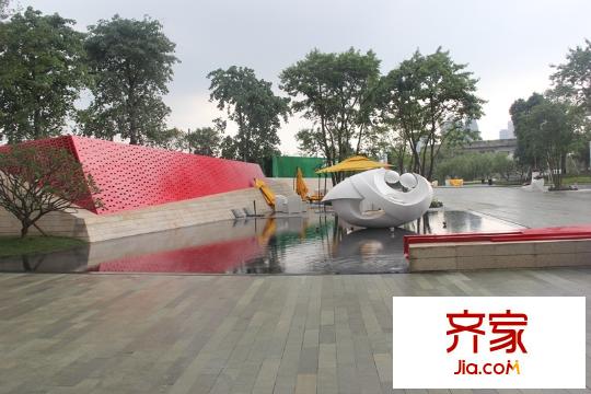 萬(wàn)科金域中央銷(xiāo)售中心廣場(chǎng)2014.5.18