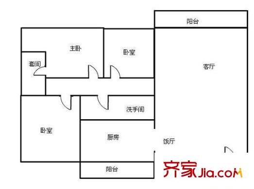 德怡居 3室 戶型圖