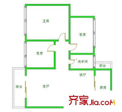 和豐明苑戶型圖3室2廳 戶型圖 3室2廳2衛(wèi)2廚