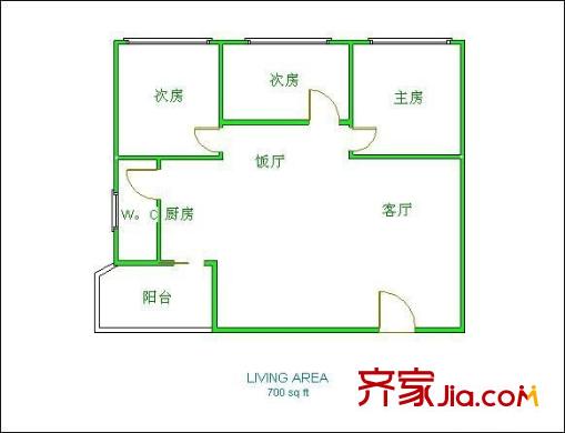 和豐明苑戶型圖3室2廳 戶型圖 3室2廳2衛(wèi)1廚