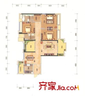 保利東湖林語37棟04單位 3室2廳2衛(wèi)1廚