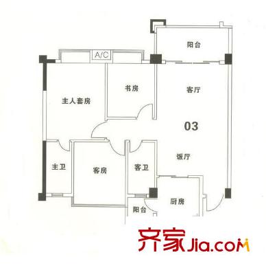 和豐明苑戶型圖3室2廳 戶型圖 3室2廳1衛(wèi)1廚