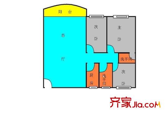 黃岐恒?；▓@戶型圖3室1廳 戶型圖 3室1廳2衛(wèi)1廚