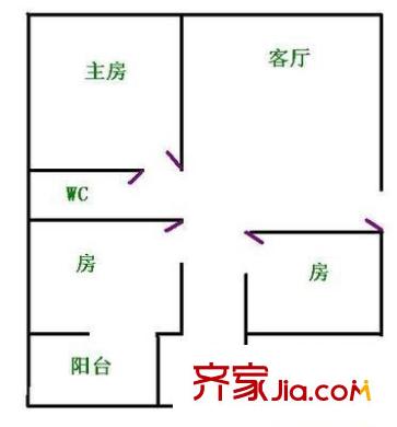 桂城富豪花園 3室 戶型圖