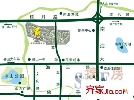 星暉疊翠新城交通圖
