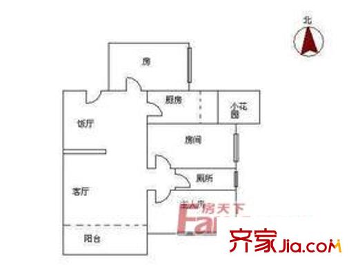 昌發(fā)樓戶型圖3室2廳 3室2廳1衛(wèi)1廚