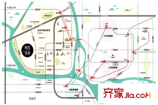 時(shí)代水岸區(qū)位圖