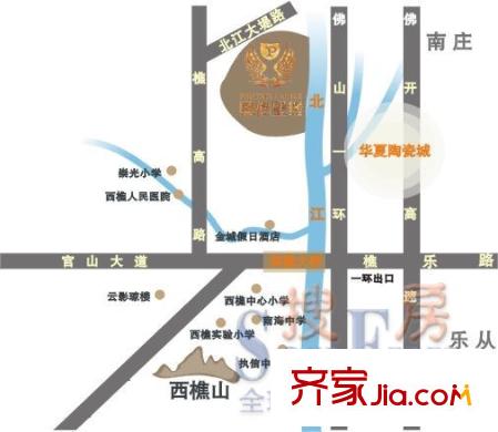 凰樵圣堡交通圖