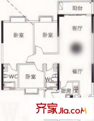 逸濤居 3室 戶型圖