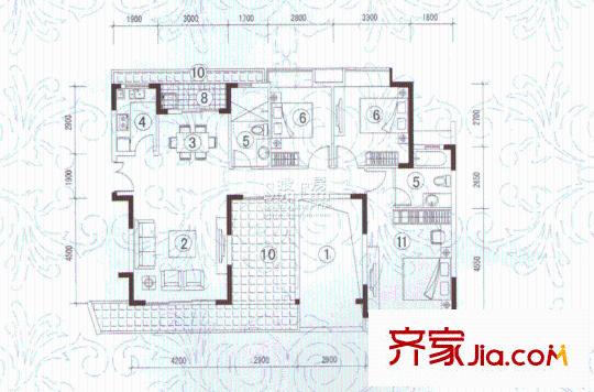 萬科新城灣畔戶型圖逸漣閣02單元（奇數(shù)層） 