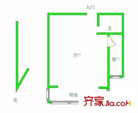 尚庭雅居 2室 戶型圖