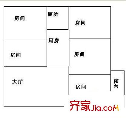 南海桂花園 5室 戶型圖