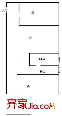 僑晶花園 2室 戶型圖