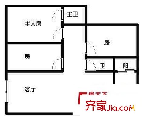 海景苑戶型圖3室2廳 戶型圖 3室2廳2衛(wèi)1廚
