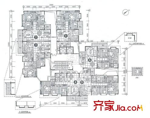活力盈居戶型圖2期8座平面圖 