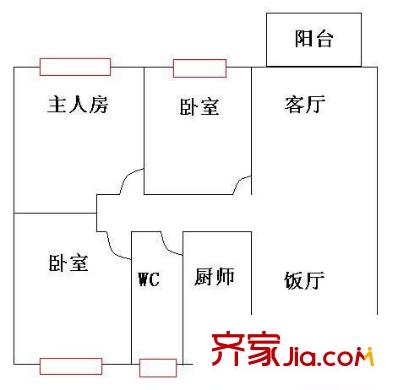 碧湖花園 4室 戶(hù)型圖