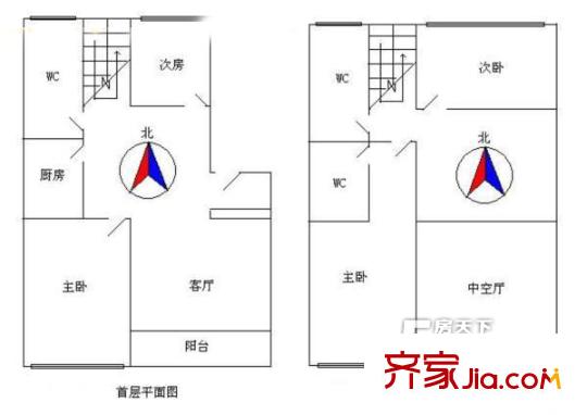 美麗家園戶型圖4室2廳戶型圖 4室2廳3衛(wèi)1廚