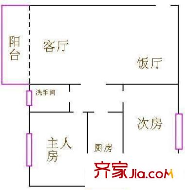 碧湖花園 2室 戶(hù)型圖