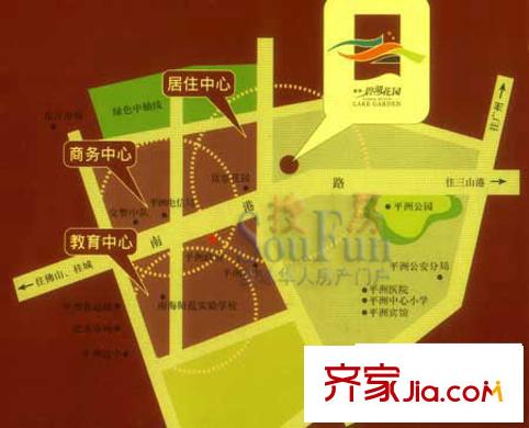 碧湖花園交通圖