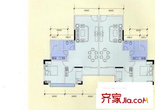 星匯華軒 2室 戶型圖