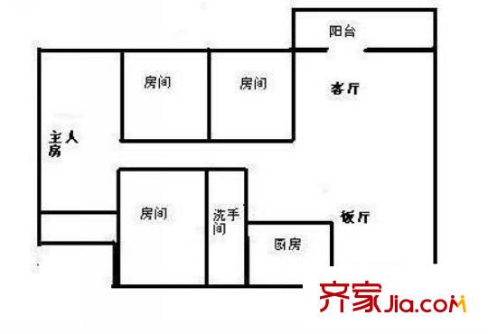 海景苑戶型圖4室2廳 戶型圖 4室2廳2衛(wèi)1廚