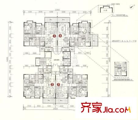 活力盈居戶型圖2期9座平面圖 