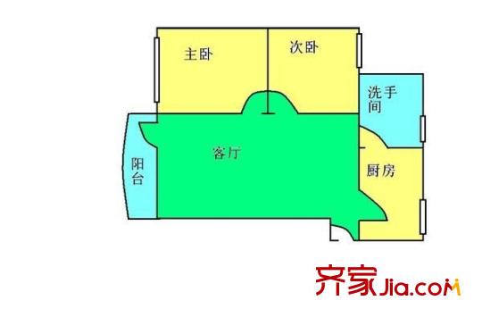 風(fēng)度國(guó)際名苑戶型圖2室1廳 戶型圖 2室1廳1衛(wèi)1廚