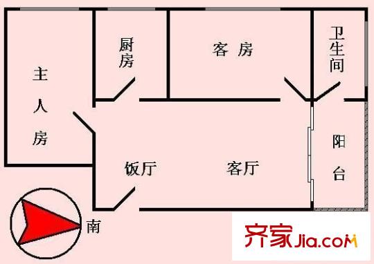 風(fēng)度國(guó)際名苑戶型圖2室2廳 戶型圖 2室2廳1衛(wèi)1廚