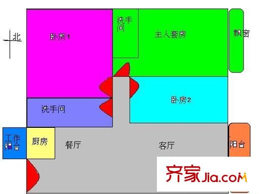 風(fēng)度國(guó)際名苑戶型圖3室2廳 戶型圖 3室2廳2衛(wèi)1廚